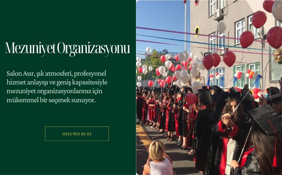 2025 Mezuniyet Balosu - Pendik'te Unutulmaz Organizasyonlar Pendik'te 400 kişilik kapasiteye sahip Salon Asır'da düzenlenen yemekli ve kokteyl formatında mezuniyet balosu organizasyonları. Profesyonel hizmet, şık dekorasyon ve özel menü seçenekleriyle unutulmaz bir gece deneyimi.